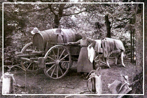 1925 - Dreschen am Moselufer