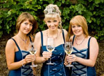 P&uuml;ndericher Weink&ouml;nigin 2008: Sarah Hillen mit Weinprinzessinnen Annika Ziegler und Pia Brohl