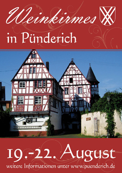 Plakat Pündericher Weinkirmes