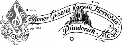 Logo des MGV"Borussia"1863 Pünderich