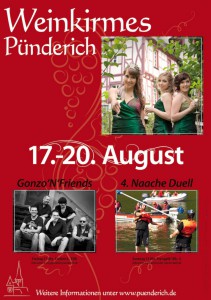 Plakat zur Weinkirmes 2012