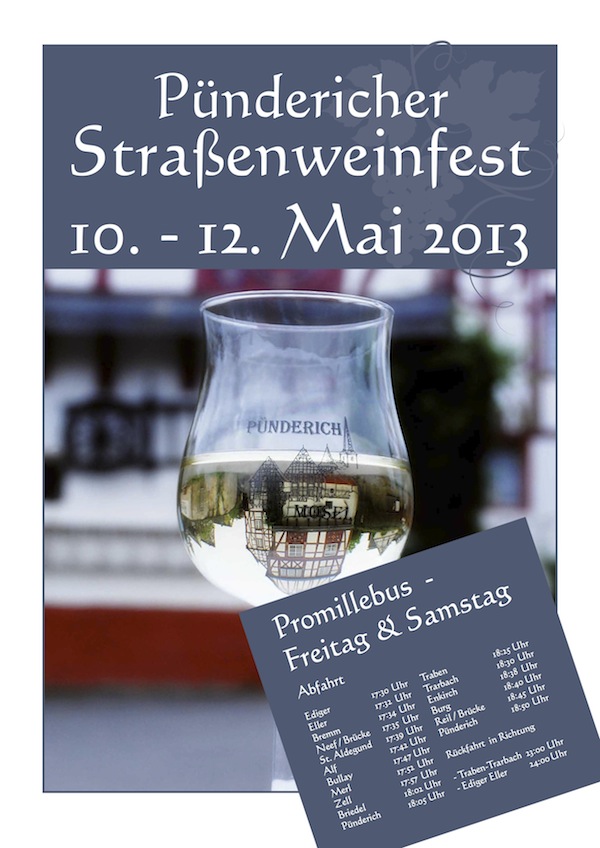 Plakat Straßenweinfest