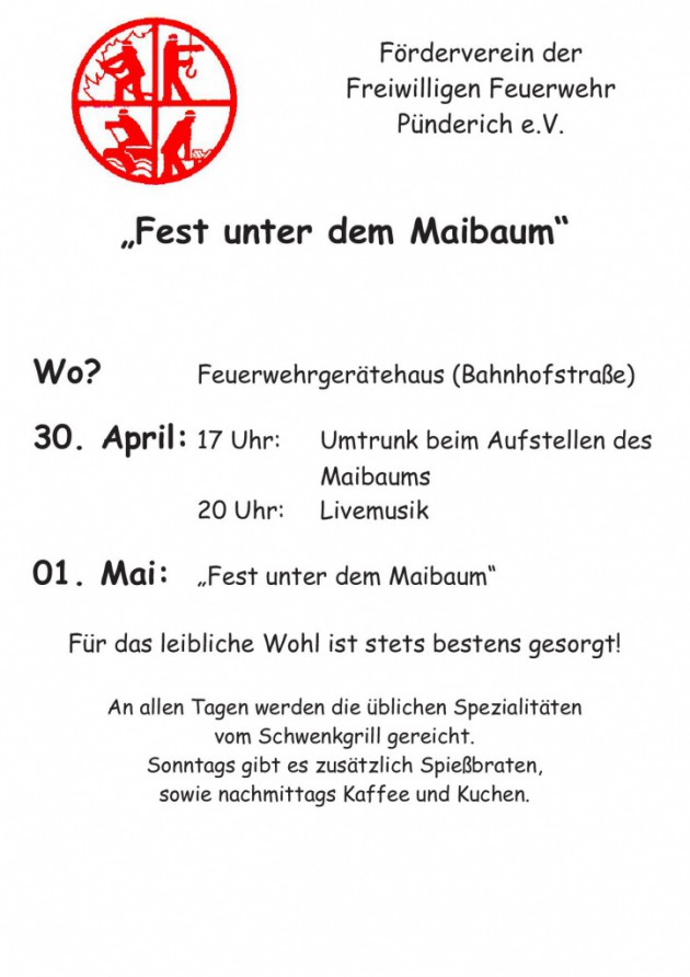 Fest unter dem Maibaum 2016