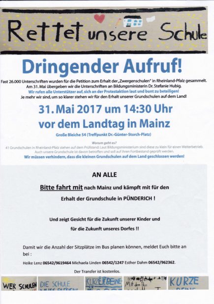 Aufruf Grundschule
